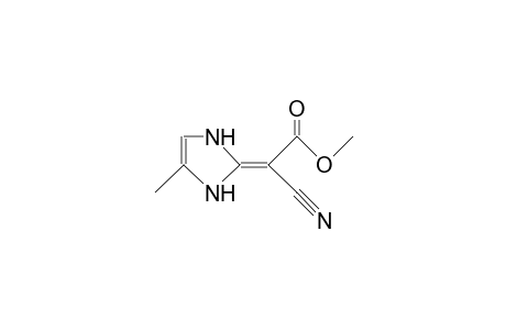 Methyl (E)-(2,3-dihydro-4-methyl-1H-imidazolylidene)-cyanoacetate
