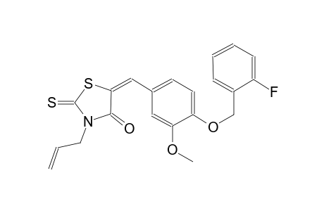 4-thiazolidinone, 5-[[4-[(2-fluorophenyl)methoxy]-3-methoxyphenyl]methylene]-3-(2-propenyl)-2-thioxo-, (5E)-