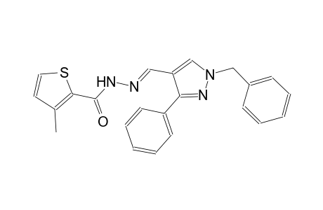 N'-[(E)-(1-benzyl-3-phenyl-1H-pyrazol-4-yl)methylidene]-3-methyl-2-thiophenecarbohydrazide