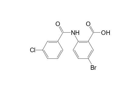 5-Bromo-2-[(3-chlorobenzoyl)amino]benzoic acid