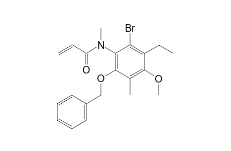 N-(2-Benzyloxy-6-bromo-5-ethyl-4-methoxy-3-methylphenyl)-N-methylpropenamide