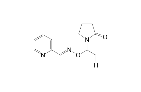 (E)-O-1-(2-Oxopyrrolidin-1-yl)ethyl-2-pyridinecarbxaldehyde oxime