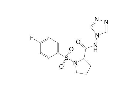 2-pyrrolidinecarboxamide, 1-[(4-fluorophenyl)sulfonyl]-N-(4H-1,2,4-triazol-4-yl)-