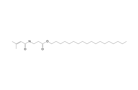 .beta.-Alanine, N-(3-methylbut-2-enoyl)-, octadecyl ester