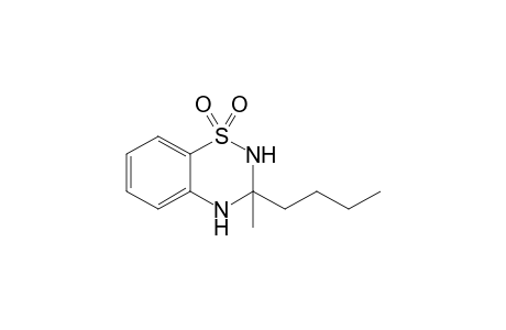 3,4-Dihydro-3-methyl-3-butyl-(2H)-1,2,4-benzothiadiazine-1,1-dioxide