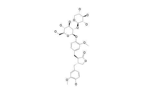 (8-R,8'-R)-MATAIRESINOL-4-O-BETA-D-XYLOPYRANOSYL-(1->2)-O-BETA-D-GLUCOPYRANOSIDE