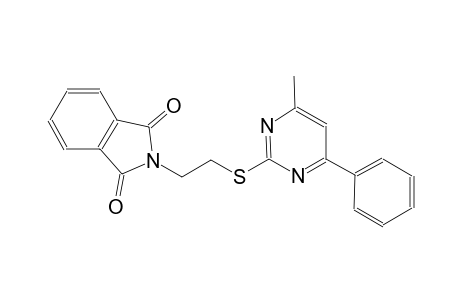 2-{2-[(4-methyl-6-phenyl-2-pyrimidinyl)sulfanyl]ethyl}-1H-isoindole-1,3(2H)-dione