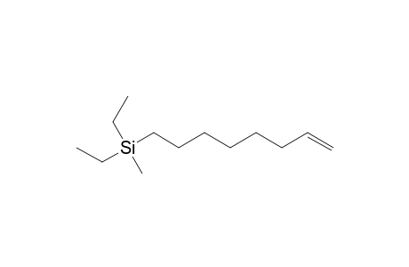 Diethyl(methyl)7-octenylsilane