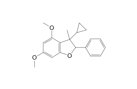 3-Cyclopropyl-4,6-dimethoxy-3-methyl-2-phenyl-2,3-dihydrobenzo[b]furan