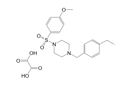 1-(4-ethylbenzyl)-4-((4-methoxyphenyl)sulfonyl)piperazine oxalate