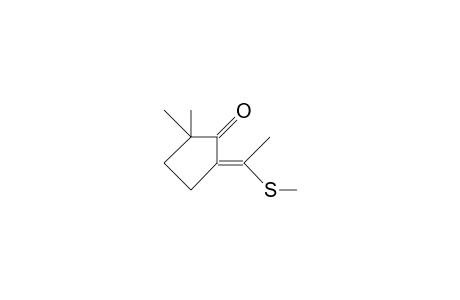 (E)-5,5-Dimethyl-2-(1-methylthio-ethylidene)-cyclopentanone