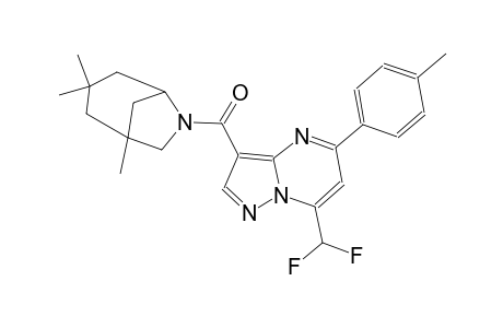 7-(difluoromethyl)-5-(4-methylphenyl)-3-[(1,3,3-trimethyl-6-azabicyclo[3.2.1]oct-6-yl)carbonyl]pyrazolo[1,5-a]pyrimidine