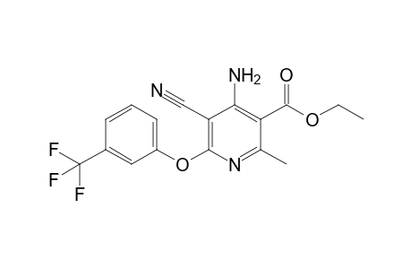 2-Methyl-4-amino-3-[ethoxycarbonyl]-5-cyano-6-[(3-trifluoromethyl)phenoxy]-pyridine