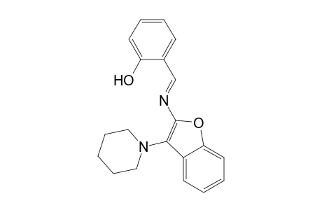 2-(2-Hydroxybenzylidene-amino)-3-piperidin-1-yl-benzofuran