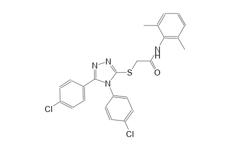 2-{[4,5-bis(4-chlorophenyl)-4H-1,2,4-triazol-3-yl]sulfanyl}-N-(2,6-dimethylphenyl)acetamide