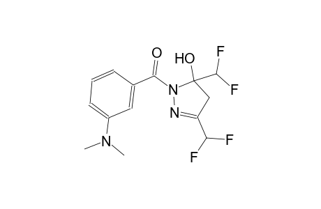 3,5-bis(difluoromethyl)-1-[3-(dimethylamino)benzoyl]-4,5-dihydro-1H-pyrazol-5-ol