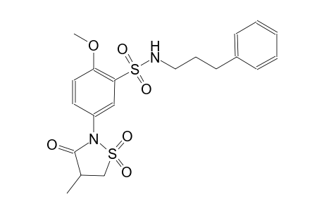 benzenesulfonamide, 2-methoxy-5-(4-methyl-1,1-dioxido-3-oxo-2-isothiazolidinyl)-N-(3-phenylpropyl)-