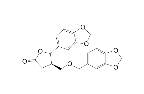 (4R,5S)-5-(1,3-benzodioxol-5-yl)-4-(1,3-benzodioxol-5-ylmethoxymethyl)-2-oxolanone