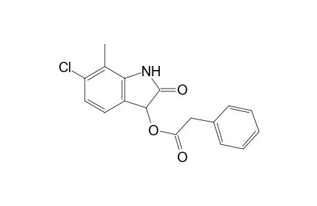 6-Chloro-7-methyl-2-oxo-1,3-dihydro-2H-indol-3-yl phenylacetate