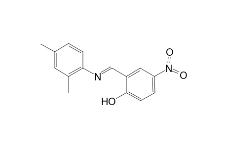 2-[(2,4-dimethyl-phenylimino)-methyl]-4-nitro-phenol