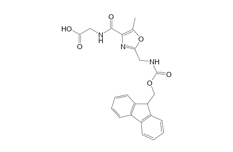 2-{N-[(Fluorenylmethoxy)carbonylamino]methyl}-5-methyl-(1,3)-oxazole-4-[(hydroxycarbonyl)methyl]carboxamide