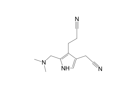 3-(4-(Cyanomethyl)-2-[(dimethylamino)methyl]-1H-pyrrol-3-yl)propanenitrile