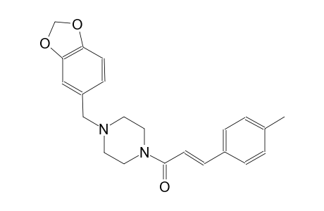 1-(1,3-benzodioxol-5-ylmethyl)-4-[(2E)-3-(4-methylphenyl)-2-propenoyl]piperazine