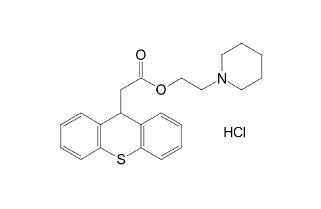 9-thioxantheneacetic acid, 2-piperidinoethyl ester, hydrochloride