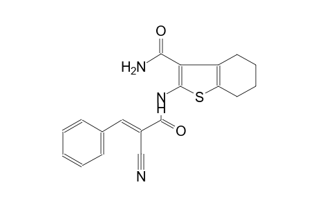 benzo[b]thiophene-3-carboxamide, 2-[[(2E)-2-cyano-1-oxo-3-phenyl-2-propenyl]amino]-4,5,6,7-tetrahydro-