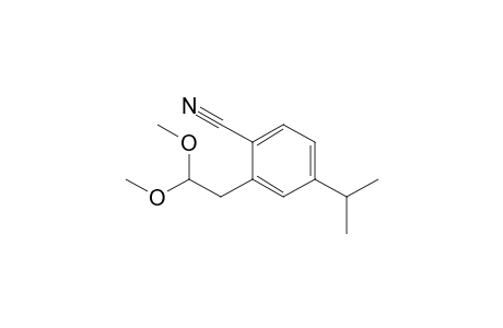 1-Cyano-2-(2,2-dimethoxyethyl)-4-isopropylbenzene