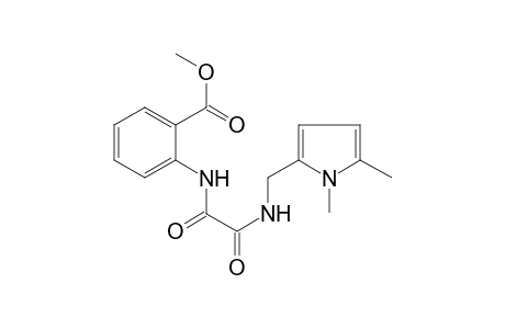 Benzoic acid, 2-[[2-[[(1,5-dimethyl-1H-pyrrol-2-yl)methyl]amino]-1,2-dioxoethyl]amino]-, methyl ester
