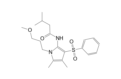 butanamide, N-[1-(3-methoxypropyl)-4,5-dimethyl-3-(phenylsulfonyl)-1H-pyrrol-2-yl]-3-methyl-