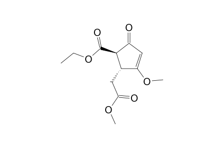 Ethyl 3-methoxy-4-[(methoxycarbonyl)ethyl]-4,5-dihydrocyclopenten-1-one-5-carboxylate