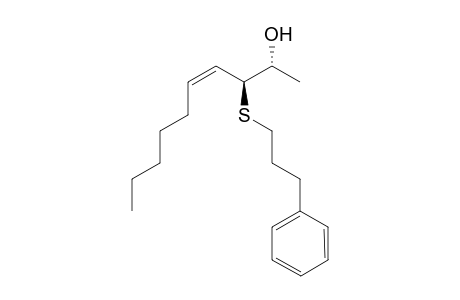 (2R,3S,Z)-3-(3-Phenylpropylsulfanyl)dec-4-en-2-ol