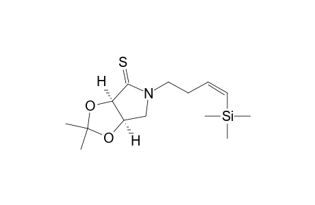 (3R,4R)-1-[(Z)-(trimethylsilyl)-3-butenyl]-3,4-(isopropylidenedioxy)-2-pyrrolidinethione