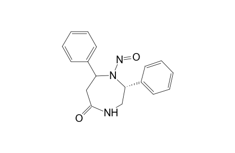 1-Nitroso-r-2,c-7-diphenylhexahydro-1,4-diazepin-5-one