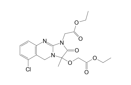 Imidazo[2,1-b]quinazoline-1(5H)-acetic acid, 6-chloro-3-(2-ethoxy-2-oxoethoxy)-2,3-dihydro-3-methyl-2-oxo-, ethyl ester