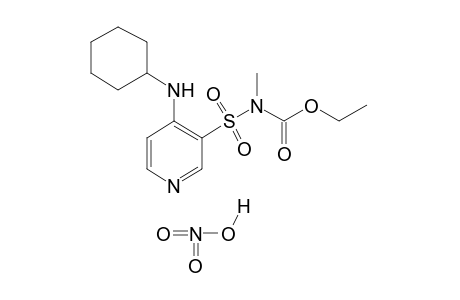 {[4-(CYCLOHEXYLAMINO)-3-PYRIDYL]SULFONYL}METHYLCARBAMIC ACID, ETHYL ESTER, MONONITRATE