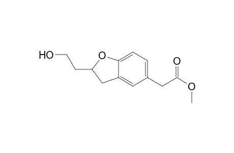 5-Benzofuranacetic acid, 2,3-dihydro-2-(2-hydroxyethyl)-, methyl ester