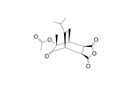 (1RS,2SR,3RS,4RS,6SR)-6-ACETOXY-8-ISOPROPYL-6-METHYL-5-OXO-BICYCLO-[2.2.2]-OCT-7-ENE-2,3-DICARBOXYLIC-ANHYDRIDE