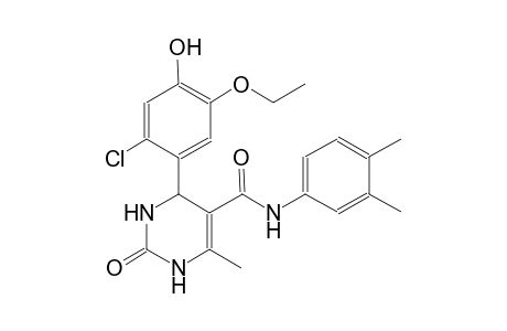 4-(2-chloro-5-ethoxy-4-hydroxyphenyl)-N-(3,4-dimethylphenyl)-6-methyl-2-oxo-1,2,3,4-tetrahydro-5-pyrimidinecarboxamide