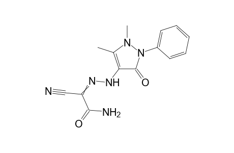 2-(2-(1,5-dimethyl-3-oxo-2-phenyl-2,3-dihydro-1H-pyrazol-4-yl)hydrazono)-cyanoacetamide