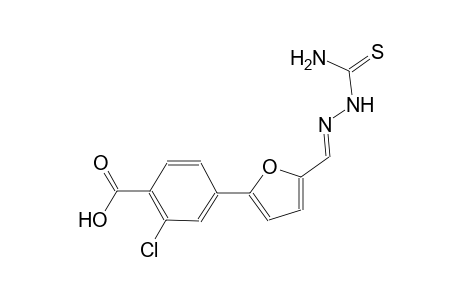 4-(5-{(E)-[(aminocarbothioyl)hydrazono]methyl}-2-furyl)-2-chlorobenzoic acid