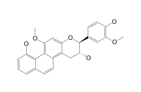 LODDIGESIINOL-B;12R,13S-4,12-DIHYDROXY-3-METHOXY-13-(4'-DIHYDROXY-3'-METHOXYPHENYL)-PHENANTROPYRAN