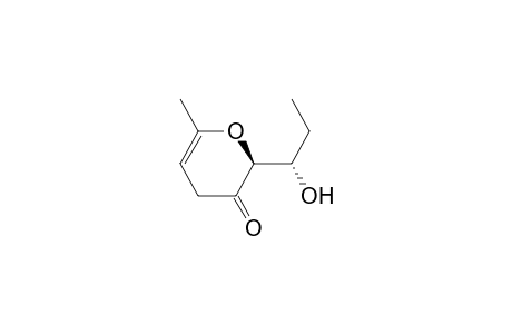 (2S*,1'S*)-2-((1'-Hydroxy)propyl)-6-methyl-2,3-dihydro-4H-pyran-one