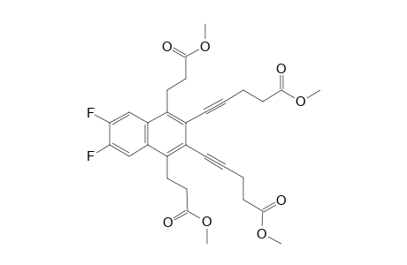 5-[6,7-difluoro-3-(5-keto-5-methoxy-pent-1-ynyl)-1,4-bis(3-keto-3-methoxy-propyl)-2-naphthyl]pent-4-ynoic acid methyl ester