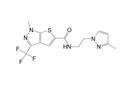 1H-thieno[2,3-c]pyrazole-5-carboxamide, 1-methyl-N-[2-(3-methyl-1H-pyrazol-1-yl)ethyl]-3-(trifluoromethyl)-