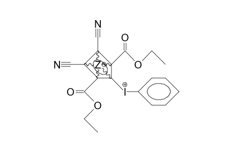 2,3-Dicyano-1,4-bis(ethoxycarbonyl)-5-(phenyl-iodonio)-cyclopentadienide