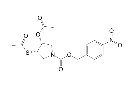 N-(p-Nitrobenzyloxycarbonyl)-4.alpha.-acetoxy-3.alpha.-acetylthiopyrrolidine