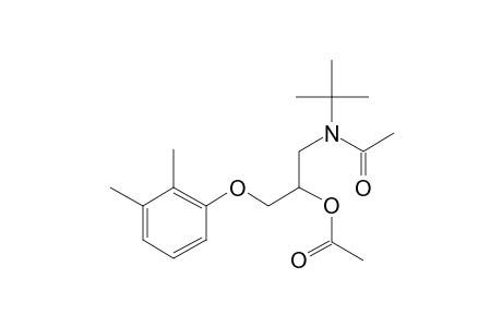 1-Tert-butylamino-3-(2,3-dimethyl-phenoxy)-propan-2-ol, N-acetyl-, acetate